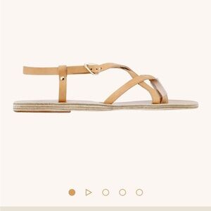 Ancient Greek Sandals Semele style, Color: Natural sz 8 with original dust bag